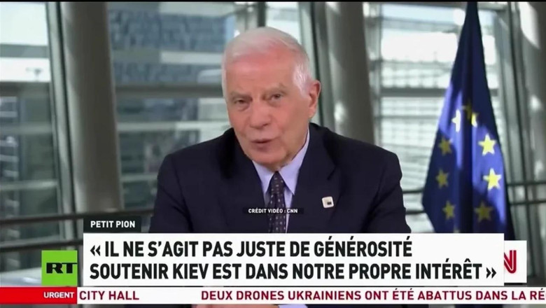 Josep Borrell - "Nous ne soutenons pas l'Ukraine par amour du peuple ukrainien mais dans notre propre intérêt" - RT France