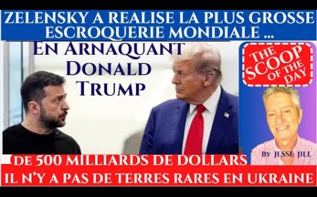 ZELENSKY ARNAQUE TRUMP DE 500 MILIARDS DE DOLLARS - IL N'Y A PAS DE TERRES RARES EN UKRAINE. J.JILL